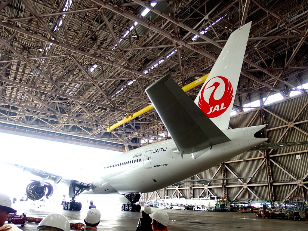 JAL　飛行機見学