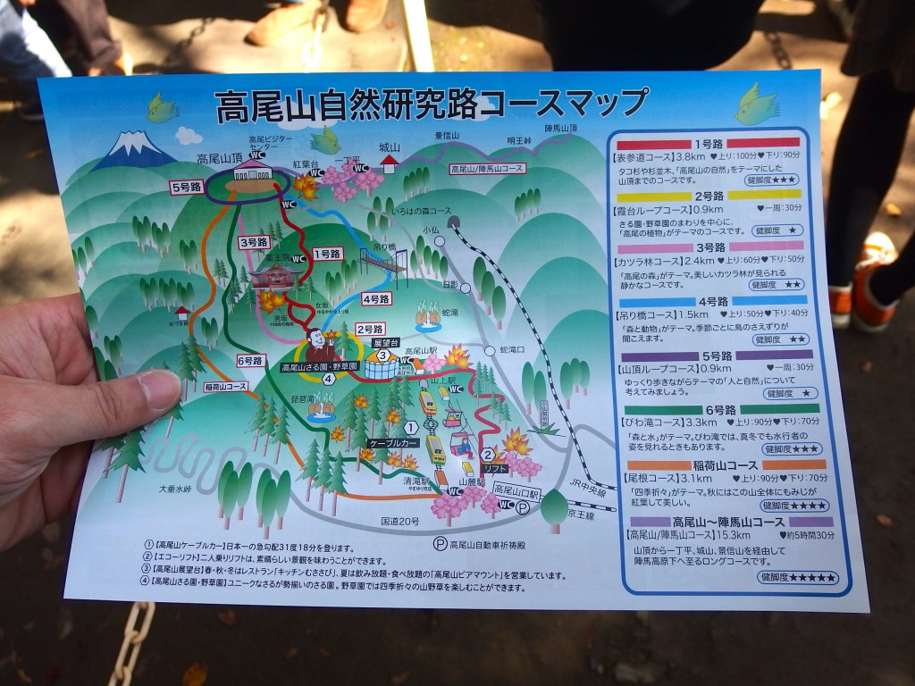 高尾山 コースマップ